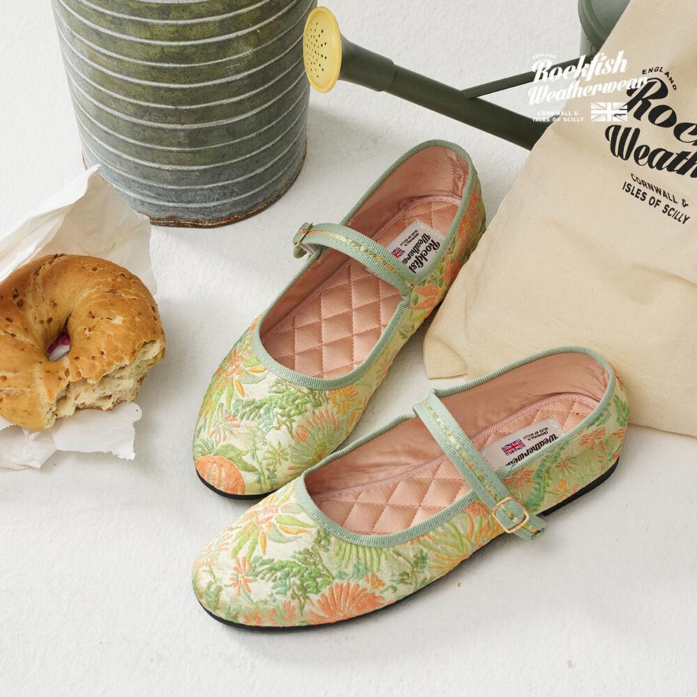 [락피쉬웨더웨어] 벨라 메리제인 플로럴 - LIME