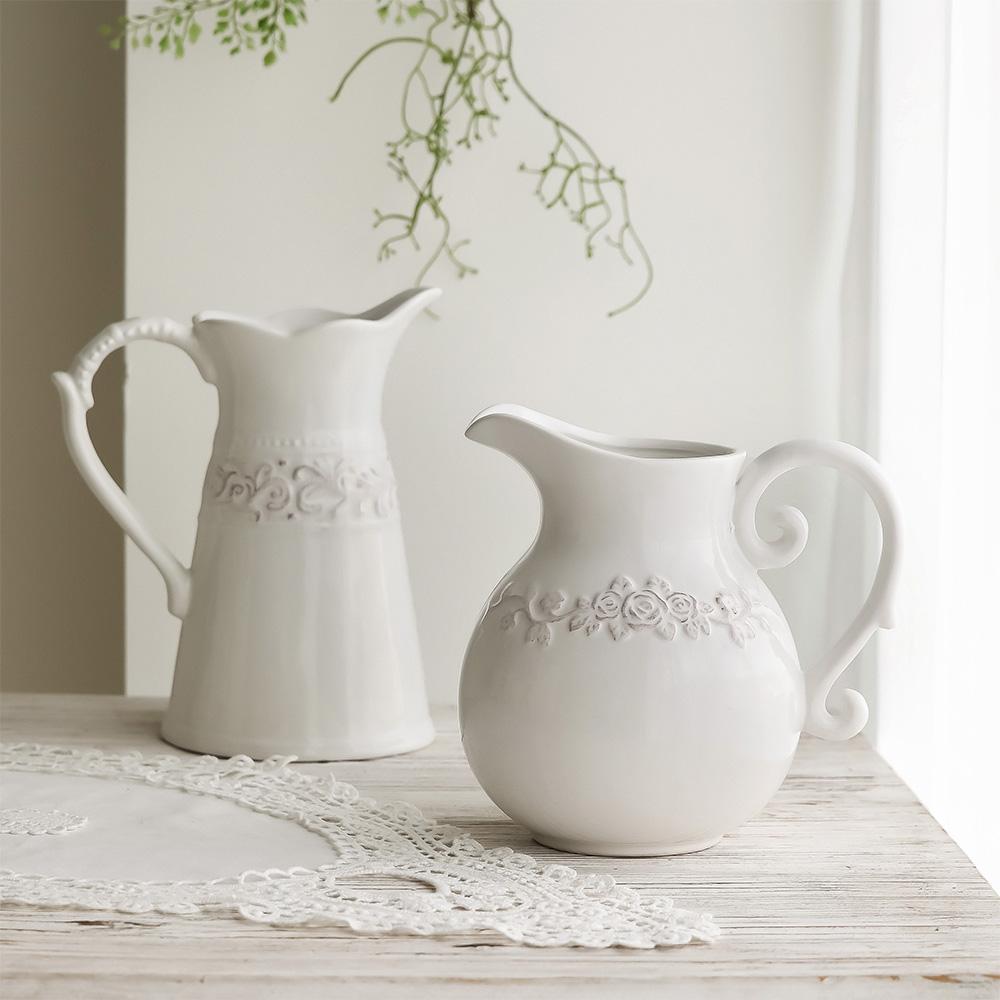 에일린 엔틱 세라믹 도자기 저그 화병 빈티지 인테리어 예쁜 꽃병 오브제