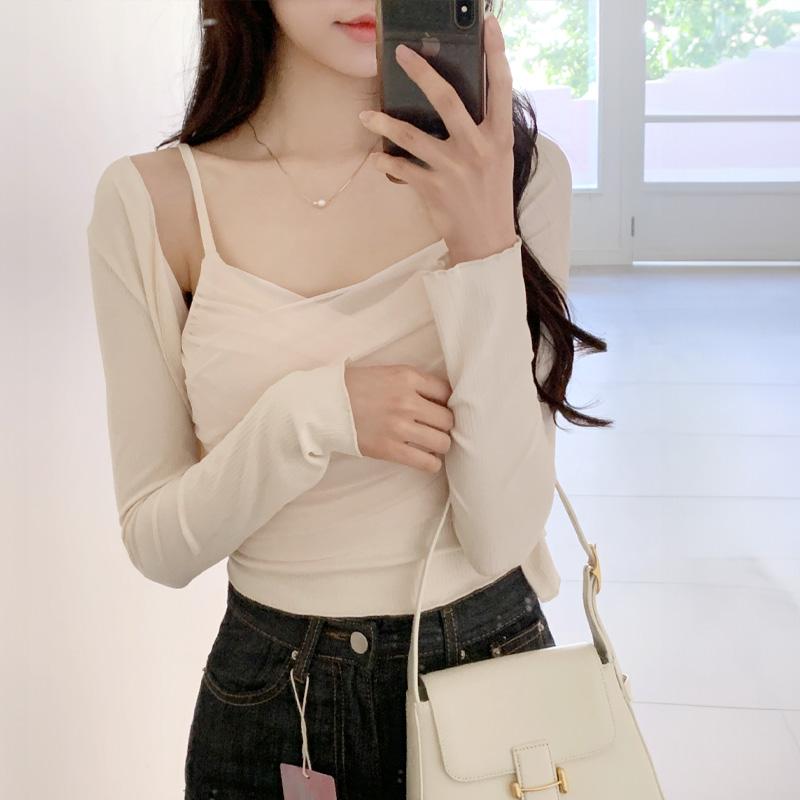 아뜨랑스 1000장 돌파✨ [가디건세트,나시+가디건,글램핏] 루리 골지 나시 가디건 세트 데일리룩,나들이룩,출근룩,데이트룩 st2605