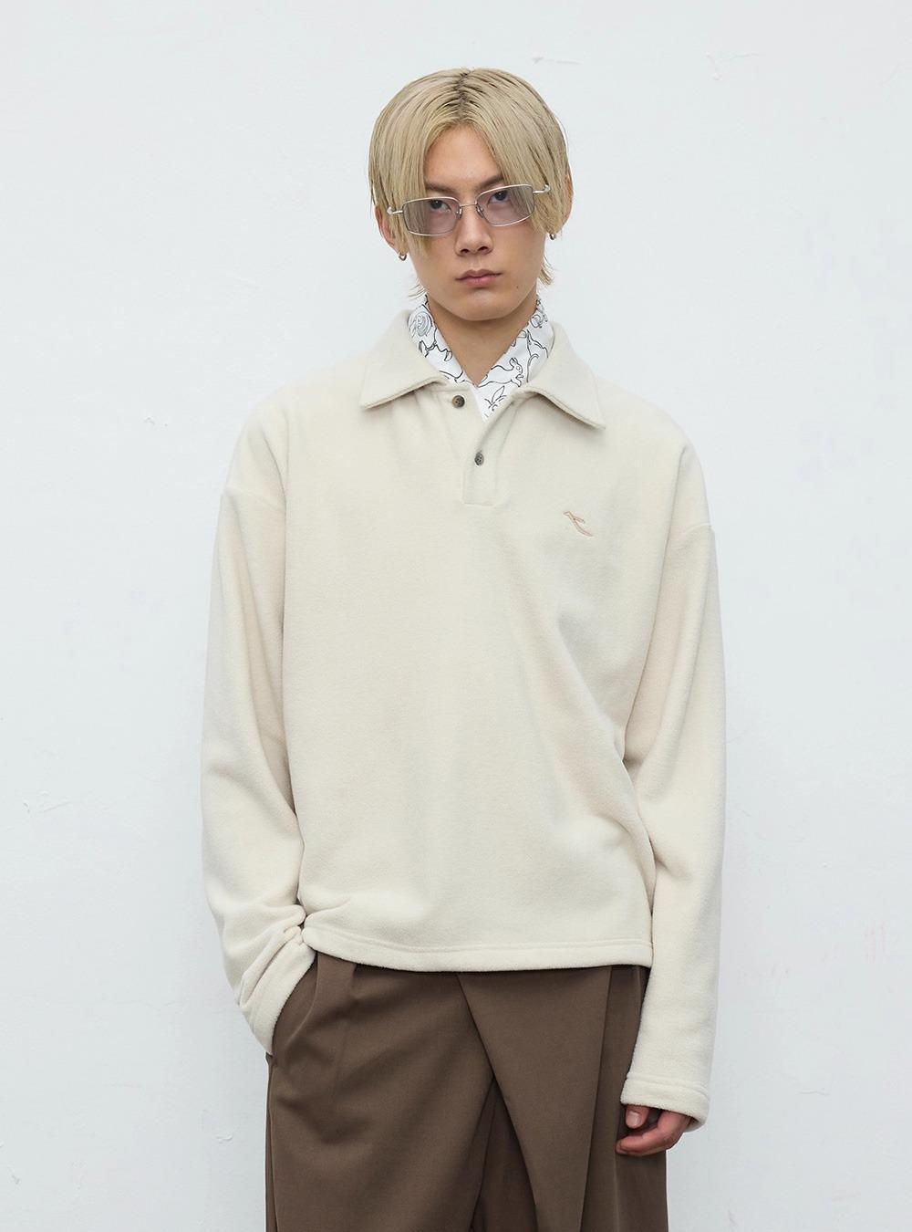 Fleece Collar Pullover (4color)