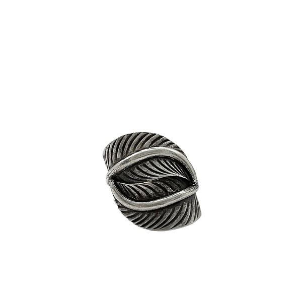 Vintage Leaf Bypass 925silver Ring