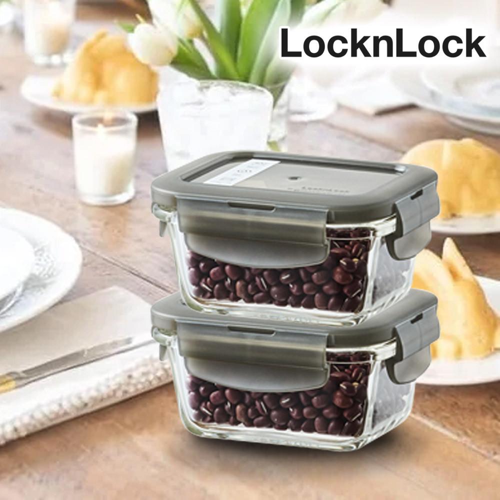락앤락 오븐글라스 1+1 유리밀폐용기 반찬통 냉동밥용기 직사각160ml