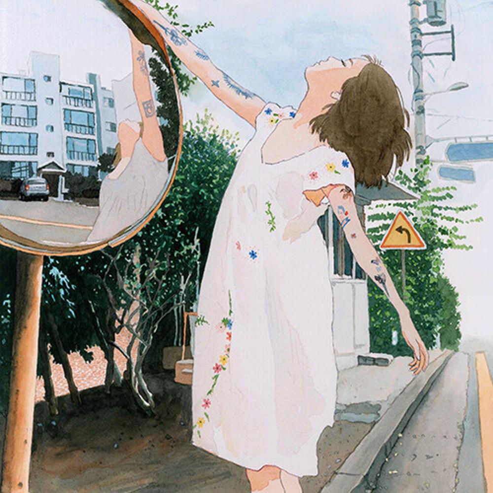 백예린앨범 리메이크앨범 선물 블루바이닐 산책 Antifreeze