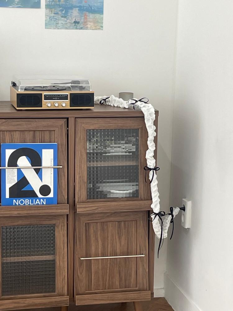 리본 퀼티드 코드삭스 전선커버 케이블커버