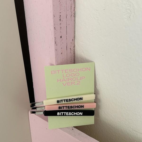 bitte schon- logo hair clip ver. 2) 비테셴 로고 헤어클립 버전 2
