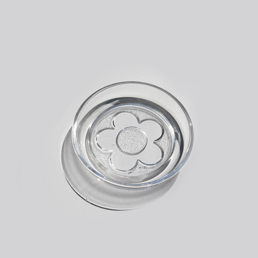 [Vintage] Glass Flower Coaster