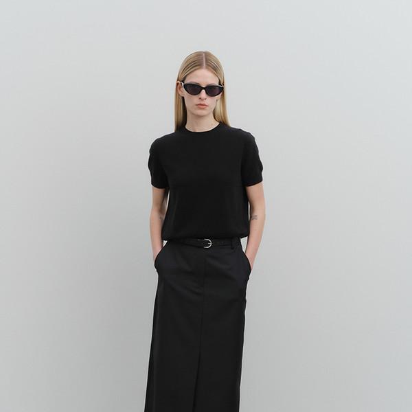 100% Cashmere Knit_Black