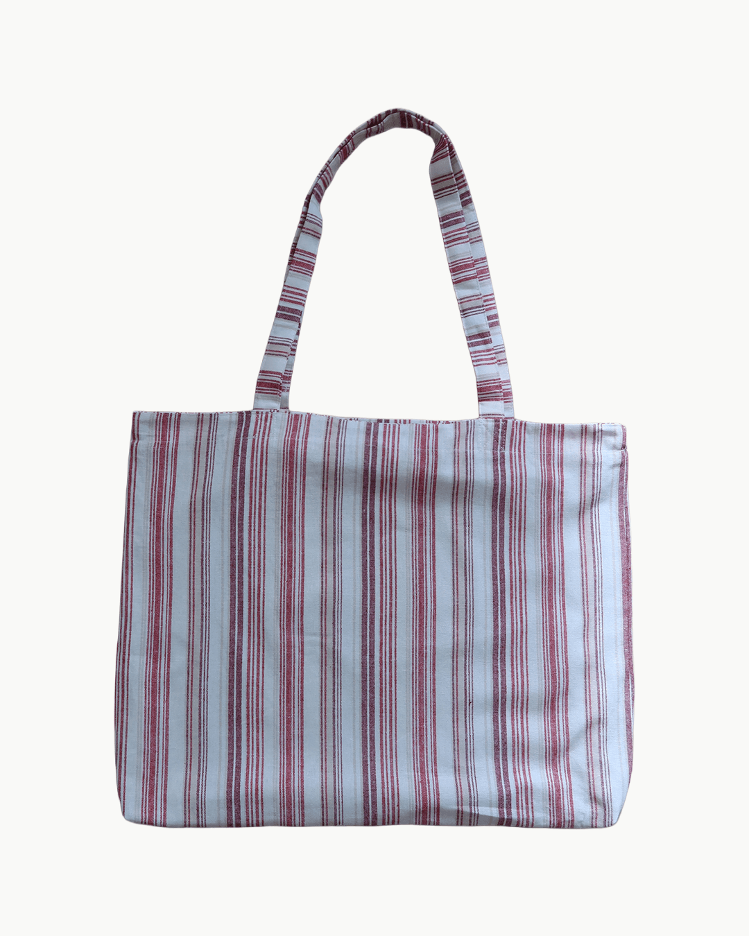 Aoi stripe basic big bag (Red)