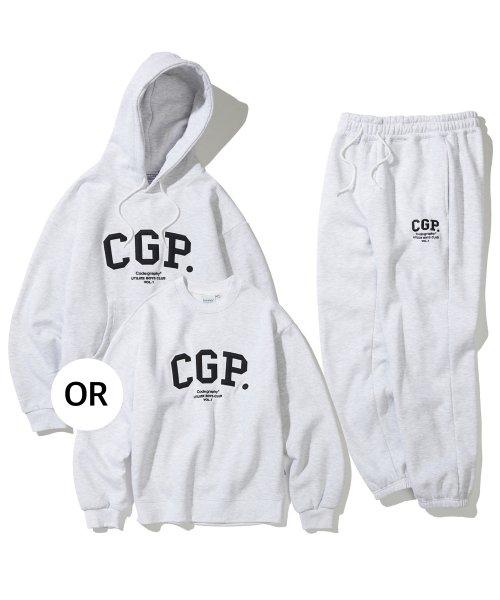 [SET] 헤비웨이트 CGP 아치 로고 트레이닝 셋업_멜란지그레이