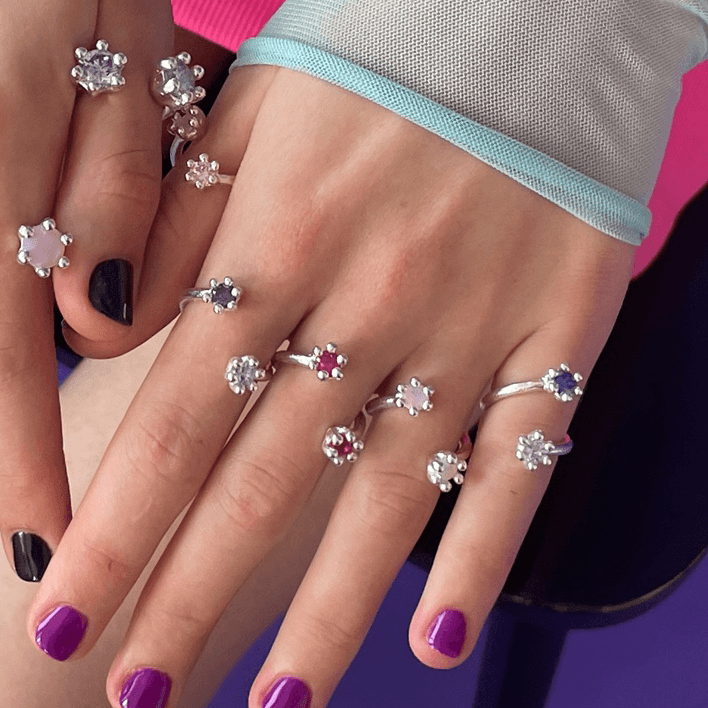 mini double mushroom ring