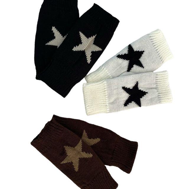 y2k star knit hand warmer(3 color)
