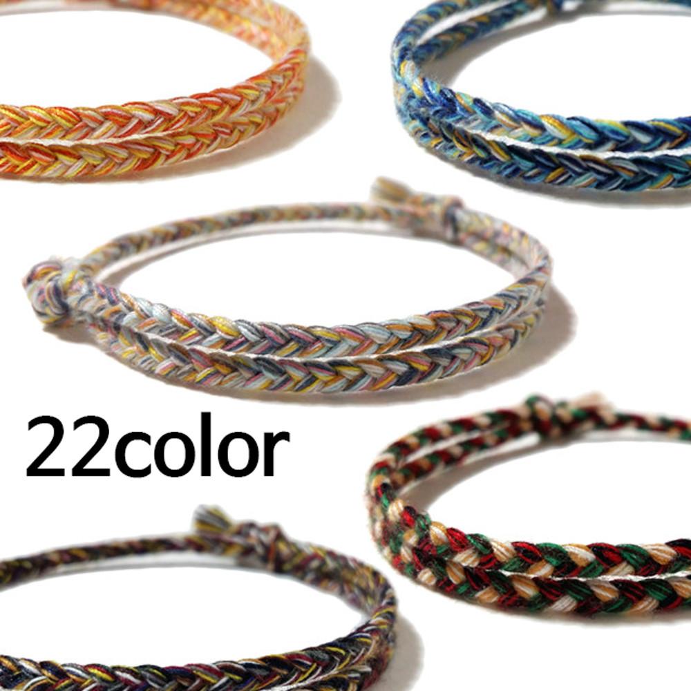 [봄테마] 실팔찌 실발찌 소원팔찌 매듭팔찌 22color