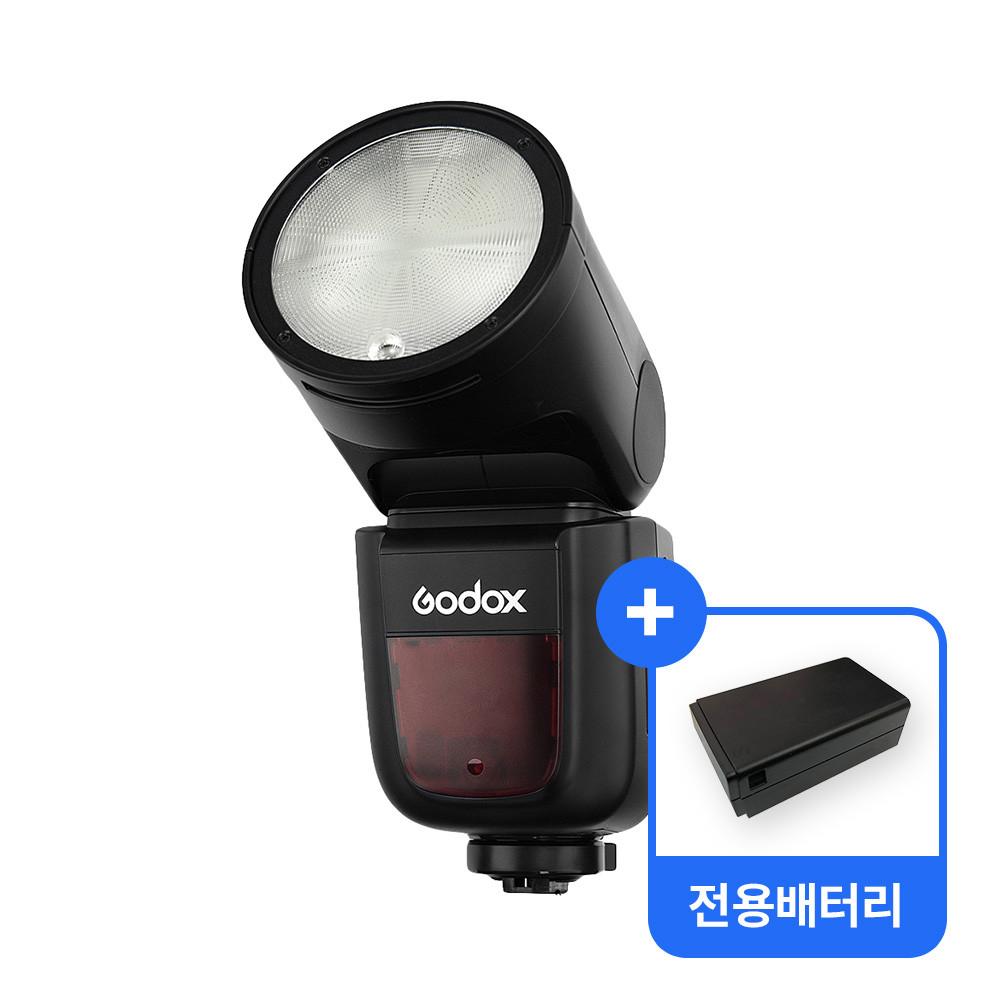 고독스 V1 라운드헤드 카메라플래시 스피드라이트(배터리추가증정행사)