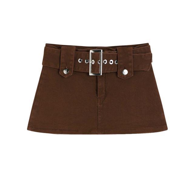 데님 스커트 a 자  스커트