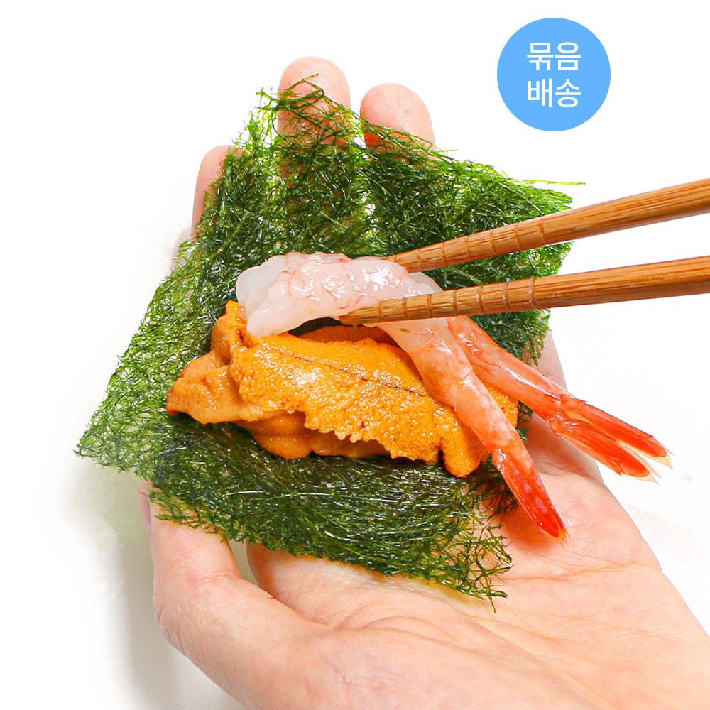 단새우 성게알 감태 홈마카세 오마카세 세트 아마에비 우니 참치 [원산지:상세설명에 표시]
