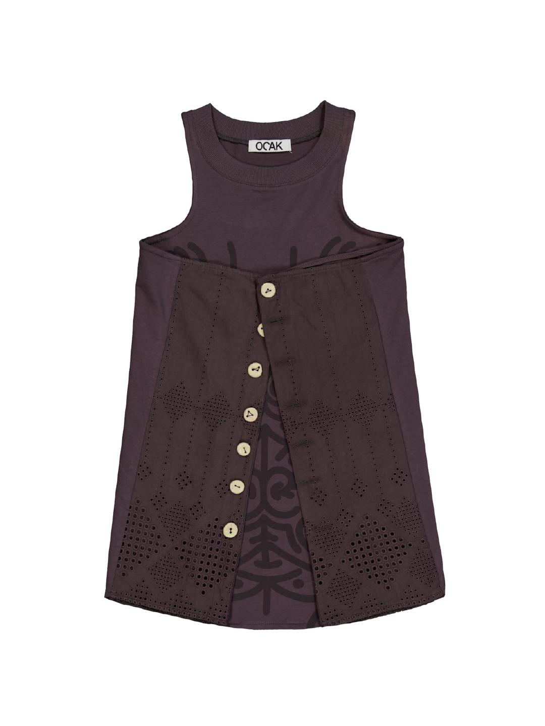Ay - button top (charcoal)