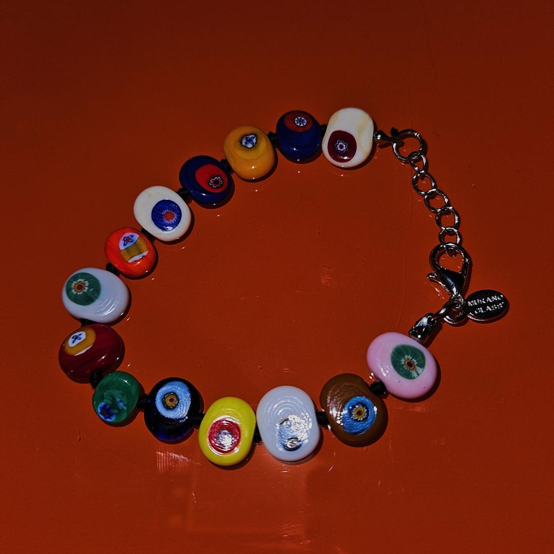 이탈리아 무라노 아트글라스 컬러 팔찌