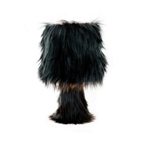 46month furry lamp 단스탠드 퍼 조명 (black)