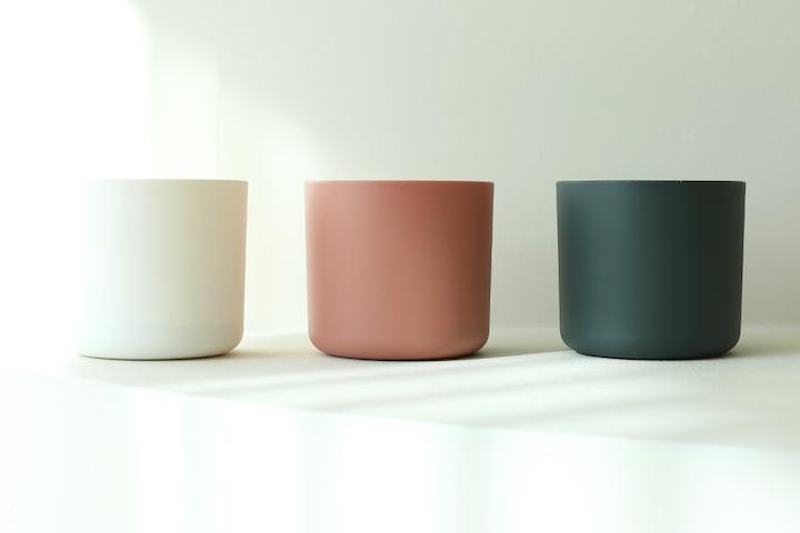 심플 모던 컬러 플라스틱 원형 커버 화분