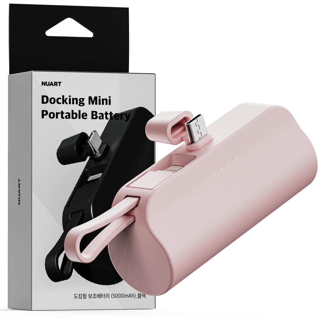 휴대용 2IN1 미니 보조배터리 고속충전 C타입&8핀