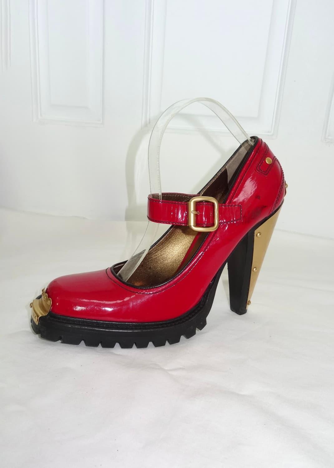 미우미우 2006 Runway Metal Enamel Heels | 후루츠패밀리