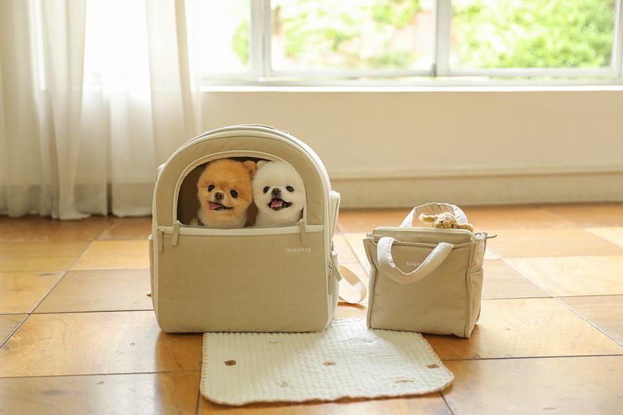 soft curve backpack (beige)