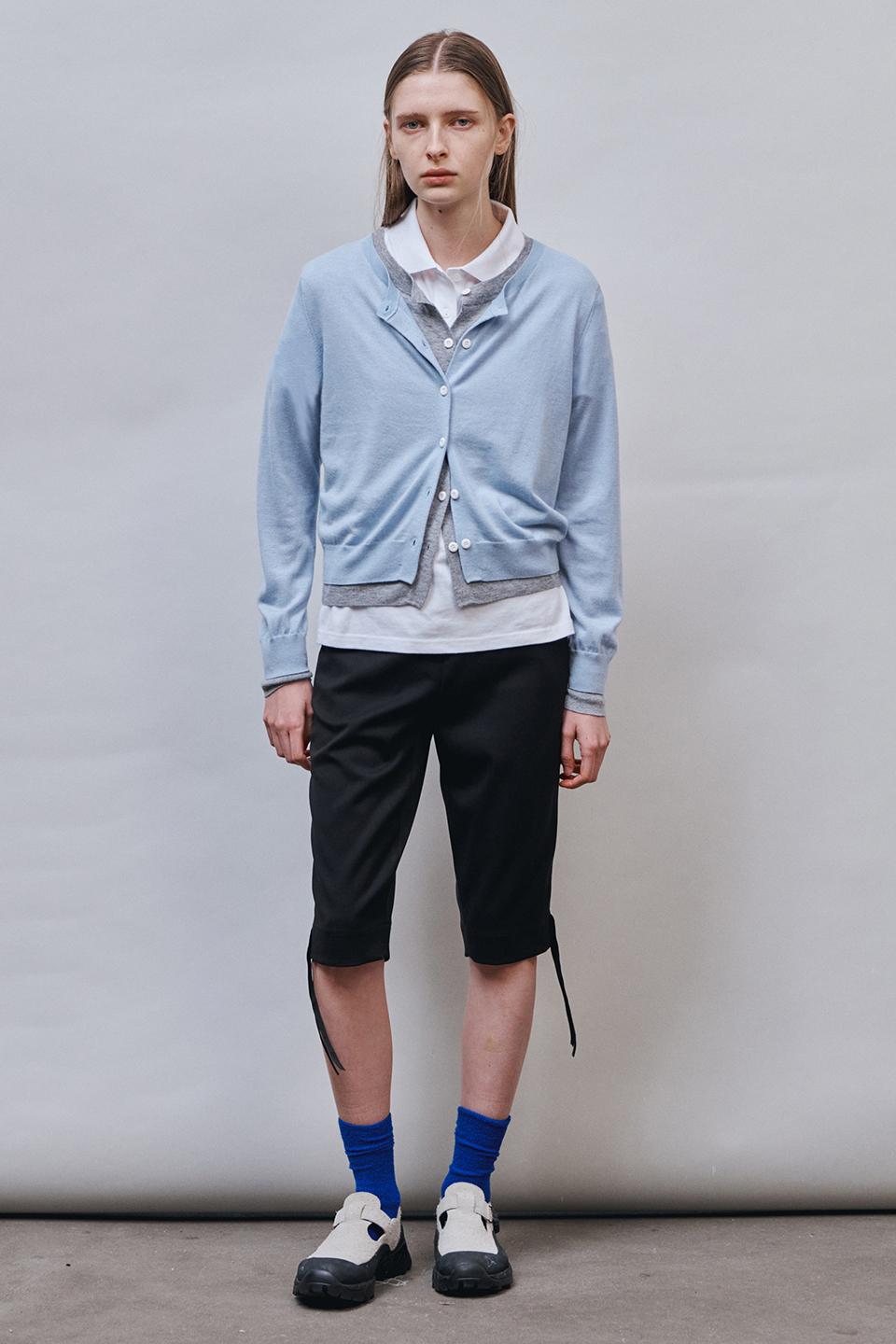 COLOR-BLOCK CARDIGAN_Sky Blue