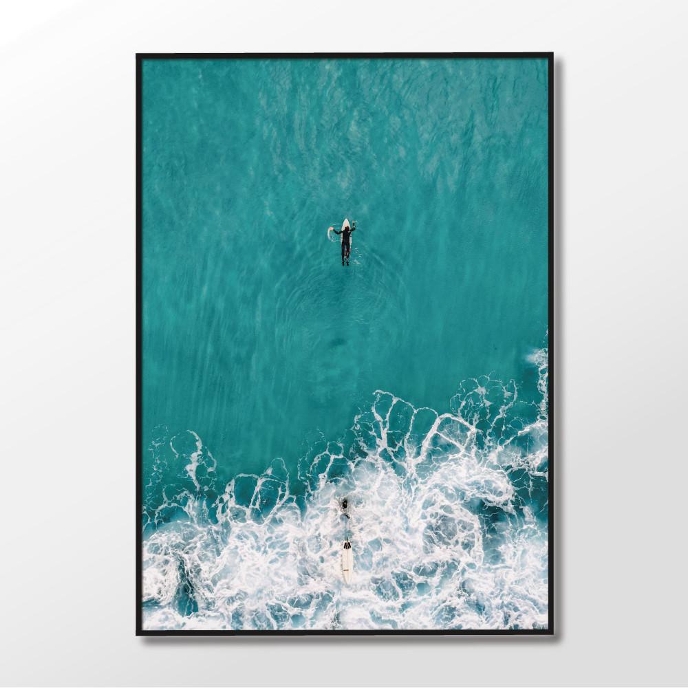 슬로우웍스 아트포스터 Feel the waves #5 감성 인테리어 포스터 그림 액자