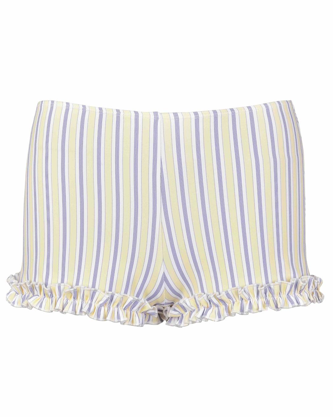 Ruffle Beach Shorts - Pacific Stripe - 2XS