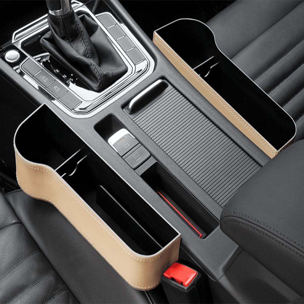 지넥스 차량용 사이드포켓 자동차 필수 틈새 수납함 컵홀더 수납