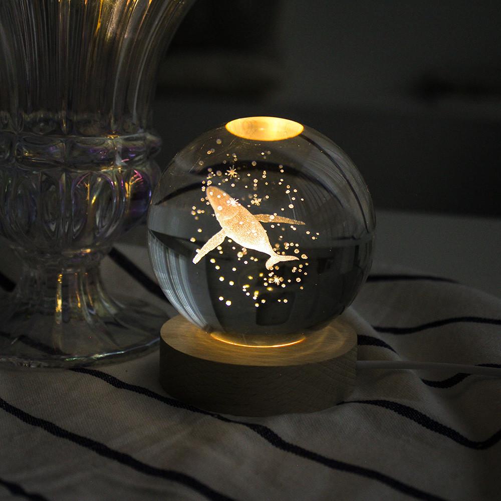 무드등 취침등 우주 무드등 특이한 침실 수유등 크리스탈 3D 인테리어 조명 3종