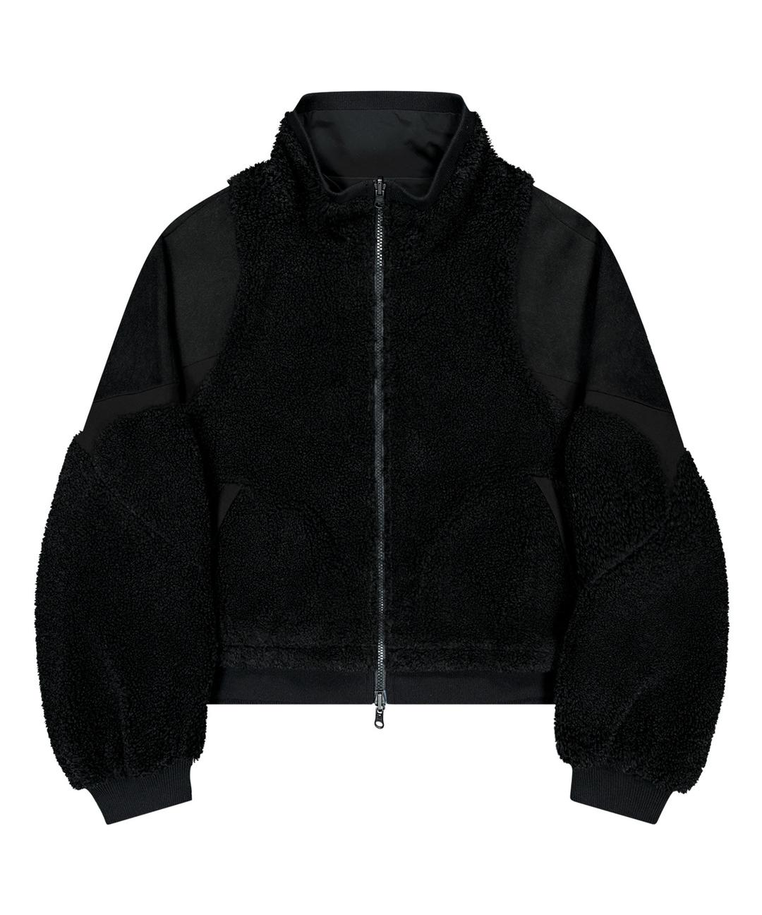 Reversible Fleece Bomber Jacket / Black