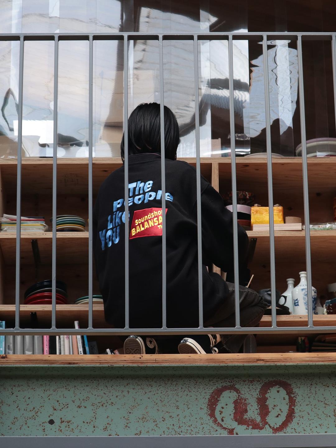 Special Logo Fleece Top  - Black