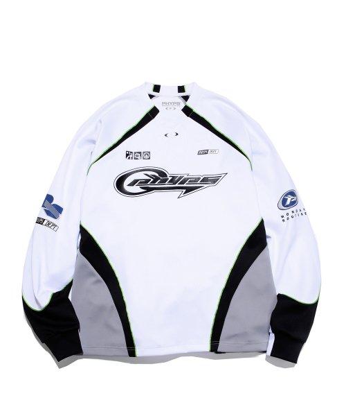 PHYPS® MESH MOTORCYCLE RAGLAN LS WHITE