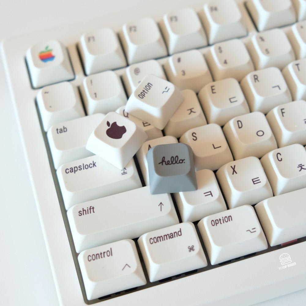 키캡버거 애플 한영 키캡 XDA 맥용 각인 command option AULA 독거미