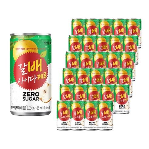 해태htb 갈배사이다 제로, 185ml, 30개