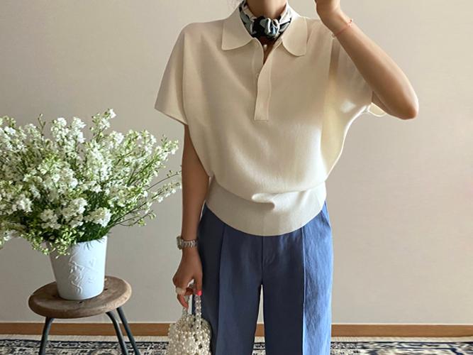 리오셀 피케knit. (3color)