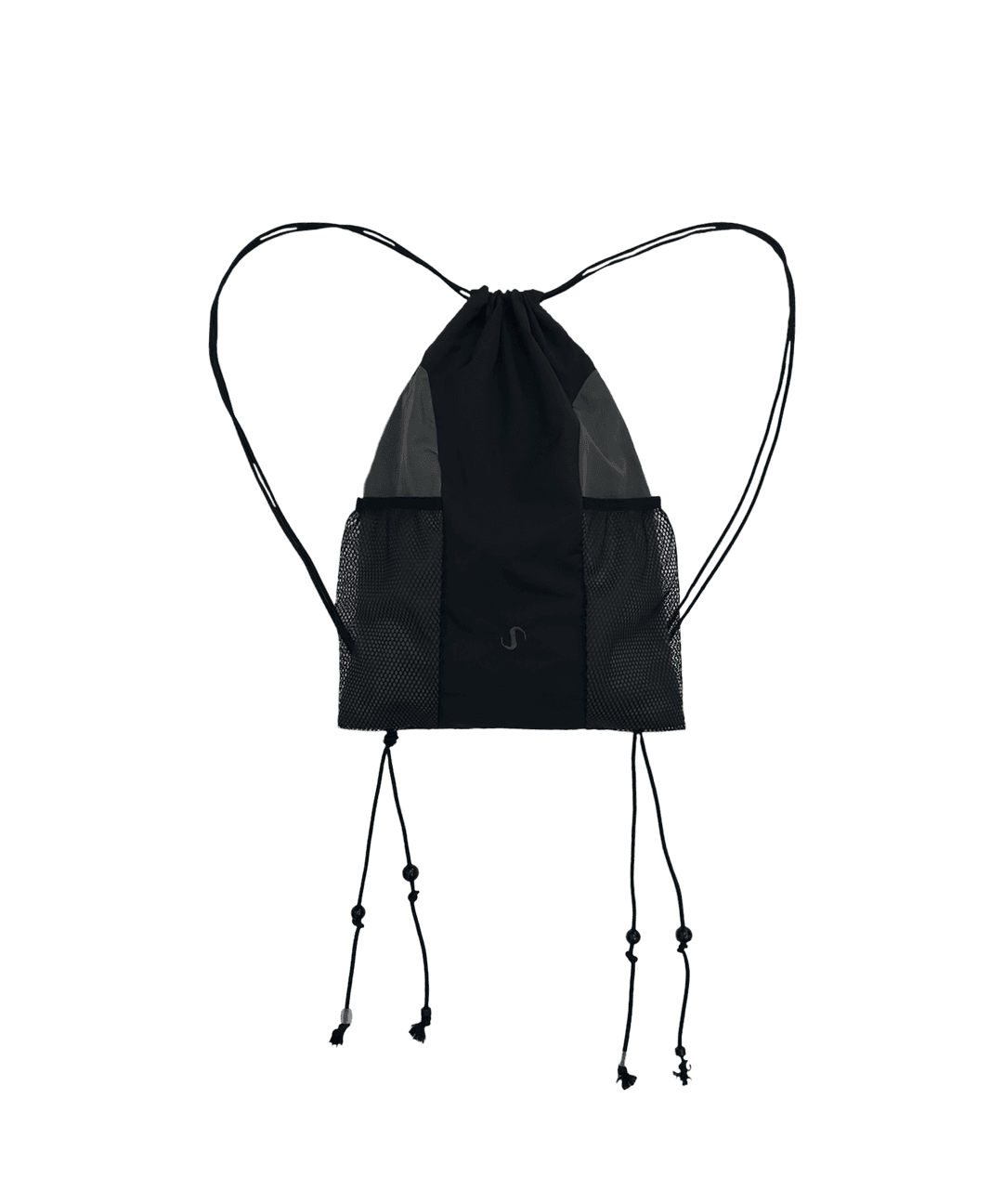 (6/30 Restock, 순차배송) Mesh Pocket String Gym Sack / Black