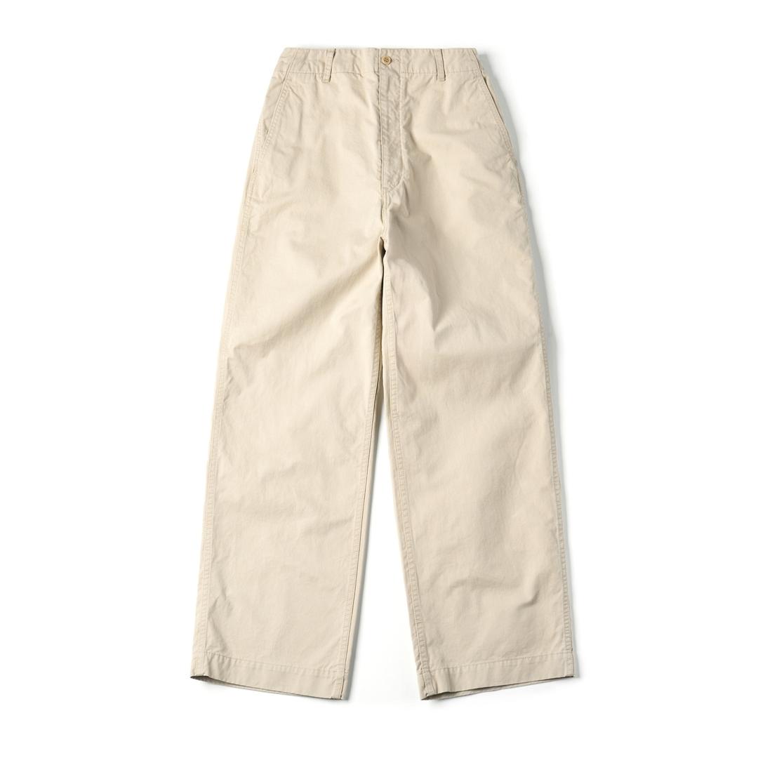 31-50-8435 Cotton Chino Cloth Baggy Pants Beige