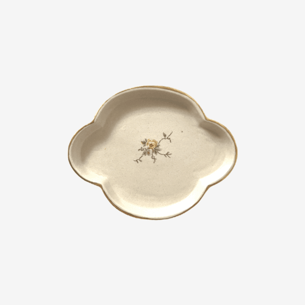 aa_ceramic studio | antique flower_clover tray