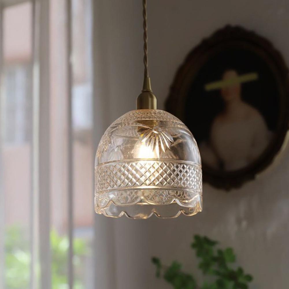 레트로 빈티지 유리 팬던트 천장조명 유니크 거실 식탁 카페 인테리어 전등 4종