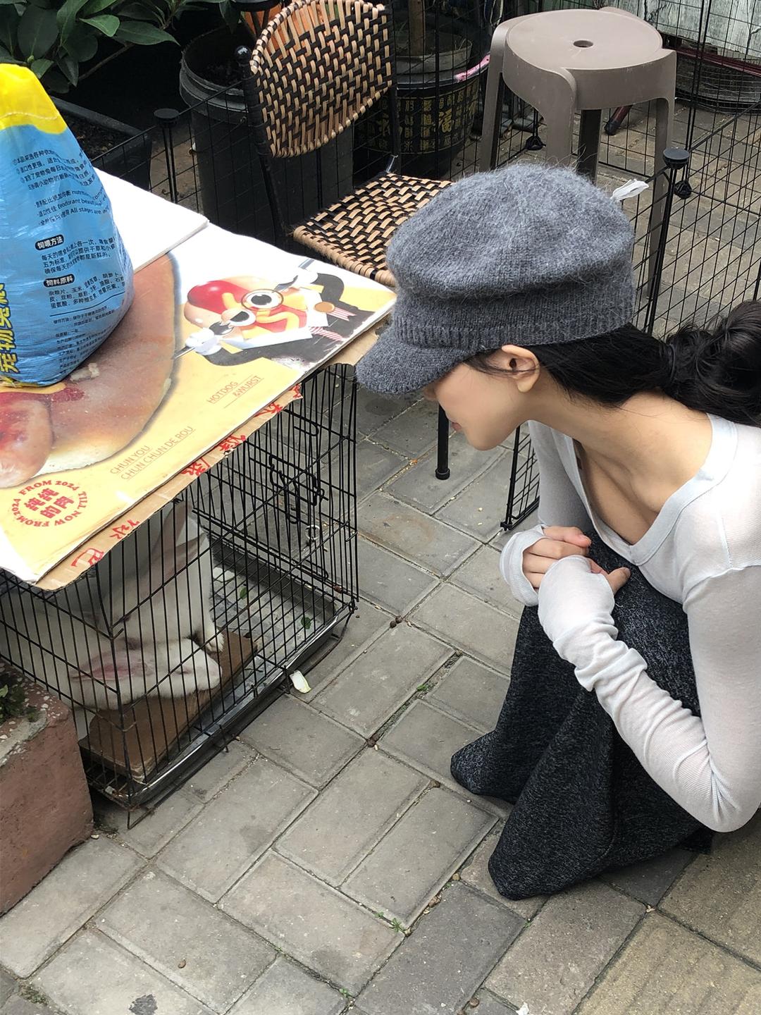 Saron Angora Hat (4color)