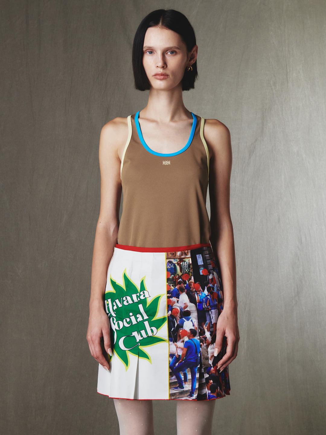 U-neck Tank Top Beige