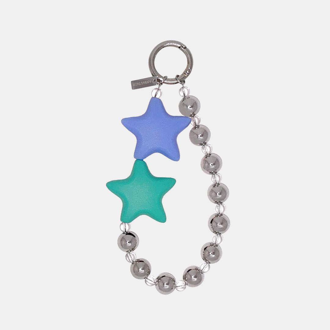 SHINING STRAP KEYRING-Royal blue