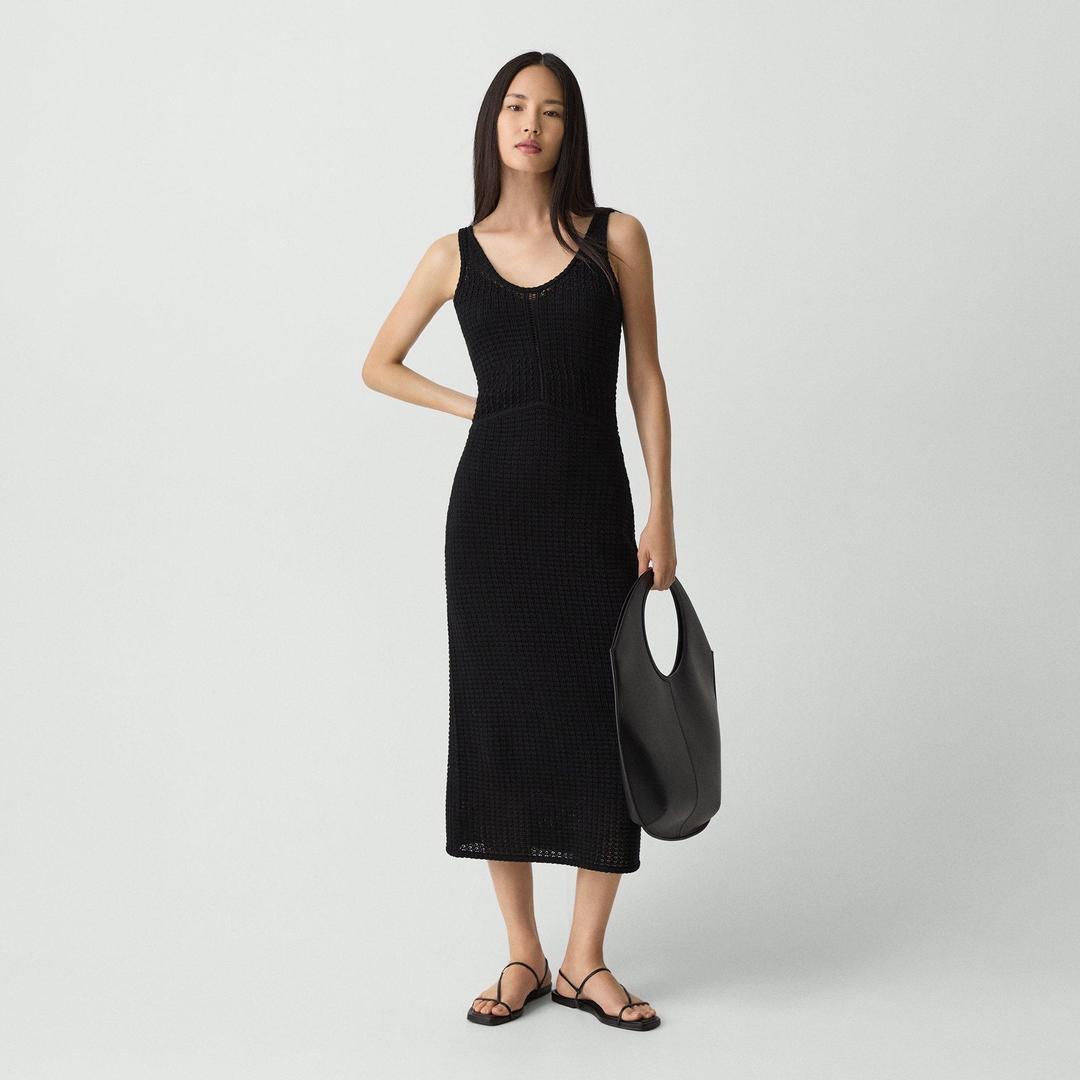 Stitched Maxi Dress in Cotton | Theory
