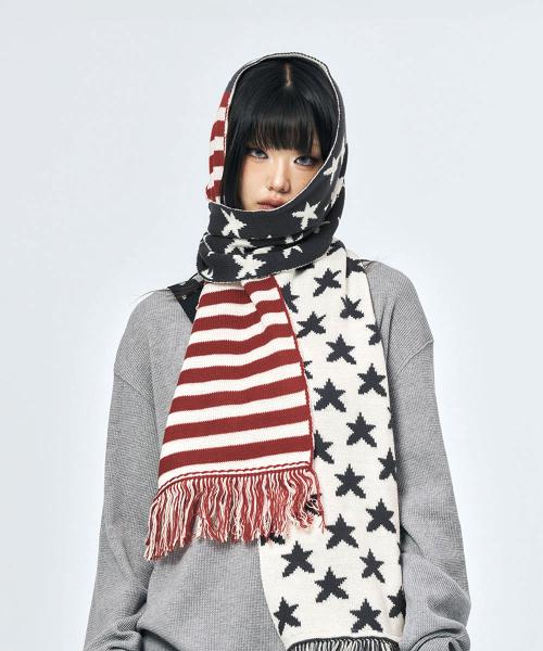 US FLAG MUFFLER NAVY