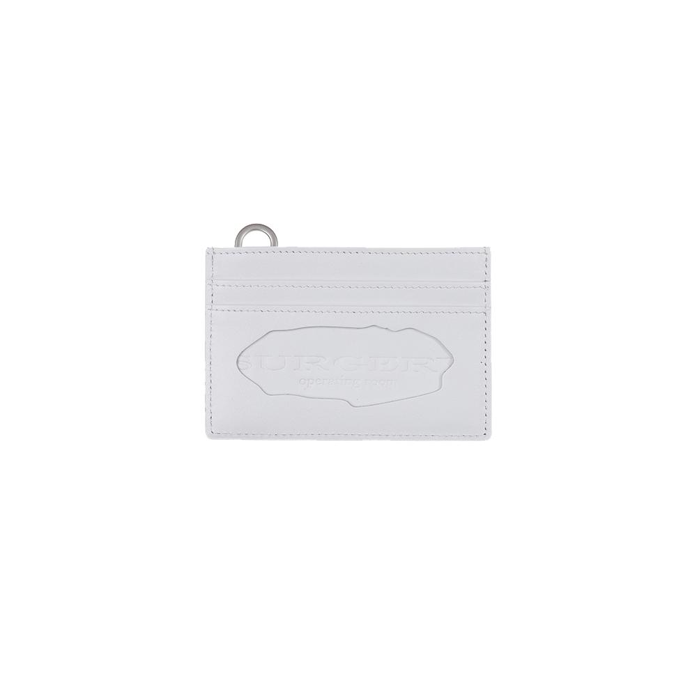 [SURGERY : 써저리] surgery destroyed logo card holder 'white'