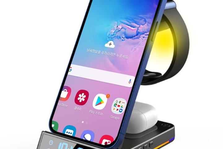 5in1 무선충전기 갤럭시 워치 버즈 무드등