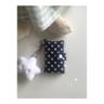 [i43] comfy wallet - navy star 키링 카드지갑