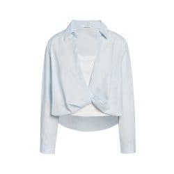 레이스 탑+ 트위스트 블라우스 세트  GS4N0BL411